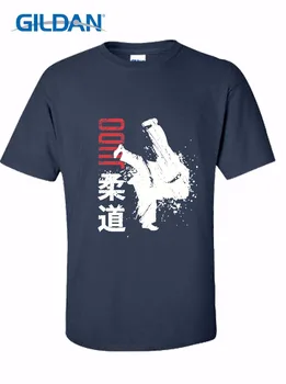 2019 Mados Medvilnės, vyriški T-Shirt Tees Užsakymą Kūrybos Dziudo Gestas Ranka Piešimo Custom T Shirts Internete Karšto Pardavimo