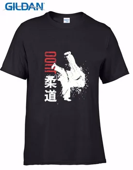 2019 Mados Medvilnės, vyriški T-Shirt Tees Užsakymą Kūrybos Dziudo Gestas Ranka Piešimo Custom T Shirts Internete Karšto Pardavimo