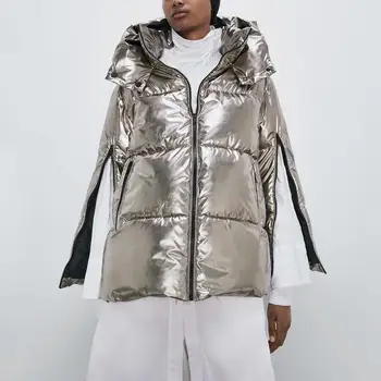 2019 Mados šiltos žiemos striukė moterims parkas atsitiktinis gobtuvu puffer jacket korėjos paltai ir striukės moterims bombonešis striukė streetwear