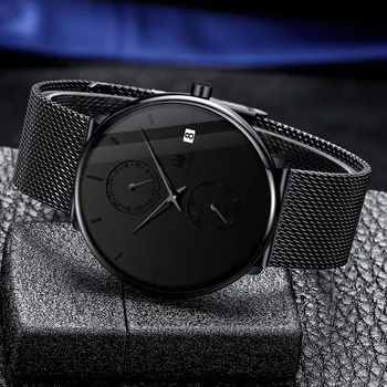 2019 Naujas Stilingas Laikrodžiai Vyrų Sporto Nerūdijančio Plieno Atveju Atsitiktinis Laikrodis Top Brand Prabangių Verslo Laikrodis
