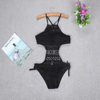 2019 Naujo Stiliaus Mados Karšto Moterų Kieti Tuščiaviduriai Iš maudymosi kostiumėlį, Bodysuit Bikini Kostiumas, Push-Up maudymosi Kostiumėliai, Vienas Gabalas Kostiumas