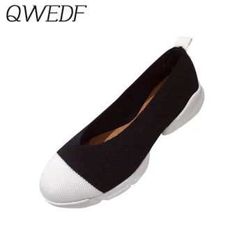 2019 Naują pavasario ir rudens mados butas seklių burną moterų batai moteriška storio su mados rinkiniai kojų seklių batai U6-77