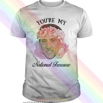 2019 prekės vyrų marškinėliai Nicolas Cage tu mano Nacionalinės Freasure marškinėliai