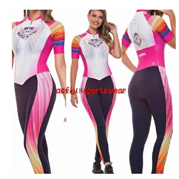 2020 Aofly trumparankoviai ilgas kelnes Moterų skinsuit Macaquinho Ciclismo Feminino Dviračių Džersis Dviratį Drabužius Eiti pro Jumpsuit