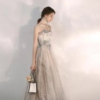 2020 Elegantiškas Stebėjimo Oficialią Vakaro Suknelės Chalatas De Soiree Mados Blizgančiais Pokylių Promenadzie Suknelė Atgal Nėriniai Plius Dydis Priimančiosios Suknelė