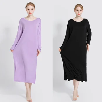 2020 Karšto Salling Suknelė Nėščioms Moterims Prarasti Modalinis Nightdress Nėščioms Moterims ilgomis rankovėmis Suknelė Didelio Dydžio Ilgą Naktį Suknelė
