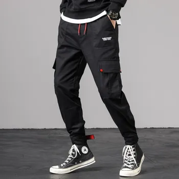 2020 Krovinių Kelnės Vyrams Kratinys Vyrų Atsitiktinis Jogger Mados Kišenės Prekės ženklo Vyras Taktinės Kelnės Banga Harajuku Streetwear Plius 5XL