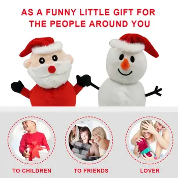 2020 Kūrybiškumą Kalėdų Senelio Lėlės dvipusis Grįžtamasis Apversti Tėvas Pliušas Kalėdų Senį Pliušinis Lėlės Kalėdų Dovanos Vaikams