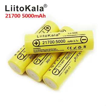 2020 LiitoKala Lii-50E 21700 5000 mAh Li-50E Ni), 3,7 V Baterija Elektroninių Cigarečių Mod / Kit 3.7 V maitinimo 15A 5C Atsisiųsti žiurkės