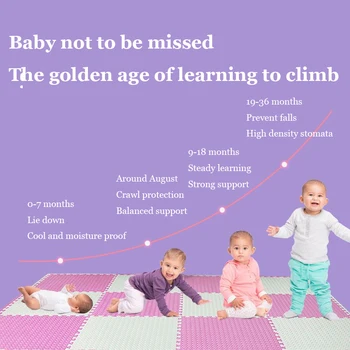 2020 m. NAUJA Baby Putų Nuskaitymo Vaikų Motina EVA Švietimo Žaislai Vaikams Minkštos Grindų Žaidimo Kilimėlis Grandinės Fitneso Plytų Sporto Žaidimas, kiliminė danga 1cm