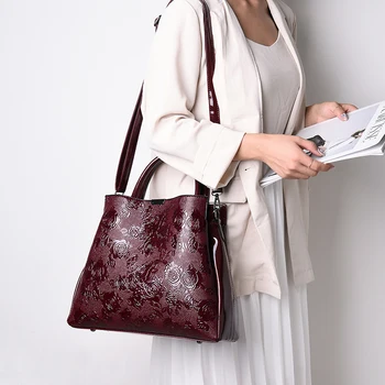 2020 m. Naujas 2-dalių rinkinys Prabanga rankinės moterims maišelį dizainerio mados spausdinti pu odos markės lady peties messenger maišeliai piniginės