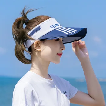 2020 m. naujas stiliaus saulės virsors sporto spausdinimo saulės, skrybėlės moterims, platus kraštų paplūdimio skrybėlę UV apsauga moteriška kepurė