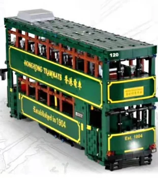 2020 m. visiškai Naujas RC Hong KongTramways TransBus Enviro 500 Pažymėti aš Statybiniai Blokai, Plytos, biuro įranga, Automobilių Žaislai Vaikams Kalėdų Dovanos