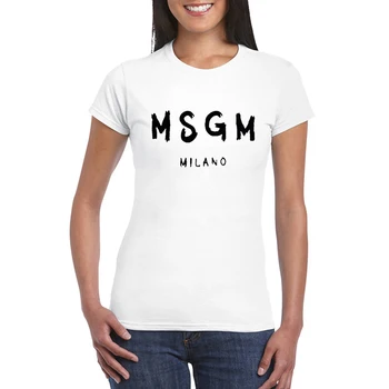 2020 Mados Moterų, Vyrų MsgM Marškinėliai moteriška Vasaros Raides, Print T-shirt Juokinga Viršuje Tee baltos Medvilnės o-kaklo trumpomis rankovėmis Marškinėlius