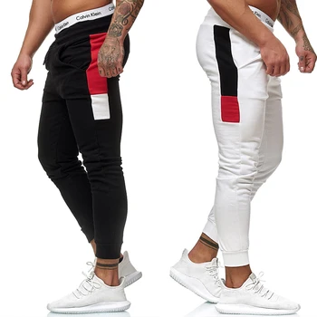 2020 Mados Vyrų Vilnos Šiltos Žieminės Kelnės Sportinės Kelnės Baltos Sweatpants Vyrų Street wear Fitneso Gaggy Poilsiu Sportinę aprangą