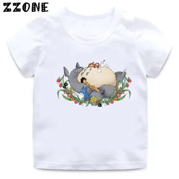 2020 metų Vasaros Kūdikių Berniukų marškinėliai Atkakli Toli Totoro Draugais Spausdinti Vaikiški Marškinėliai Funny Cartoon Vaikų Mergaičių Viršūnes Drabužius,HKP2418