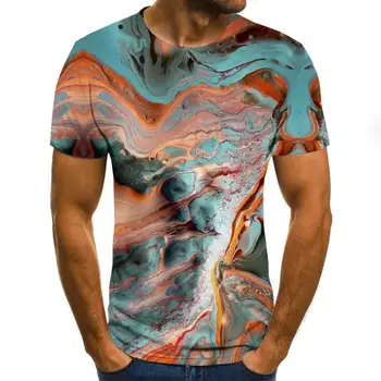 2020 metų Vasaros Mados T-shirt Vyrai Moterų Palaidinukė 3D Spausdinimo Trumpas Rankovės Hip-Hop Viršų O-Kaklo Mados Megztinis