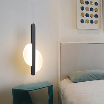 2020 modernus Naktiniai šviestuvo Šviesos Kabinti Virtuvės, Miegamojo, Pakabos Lempa LED šviestuvo apšvietimas LED Šviesos Rungtynių Hanglamp