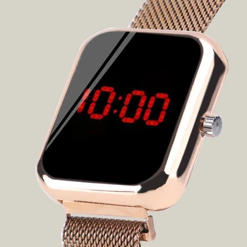 2020 Moterų Laikrodžiai Mados LED Watch Nerūdijančio Plieno Žiūrėti Didelis Ciferblatas Skaitmeniniai Laikrodžiai Vyrų Laikrodis Elektroninis Laikrodis Moterims