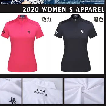 2020 Nauja PERLINIU VARTAI ponios golfo trumpas rankovės PG mada sporto kvėpuojantis, T-marškinėliai, drabužiai nemokamas pristatymas