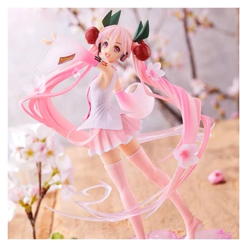 2020 naujas 23cm Anime Miku Hatsune Rožinė Sakura dvasios Miku PVC Veiksmų Skaičiai Merginos Modelio Žaislai Rinkti dovanos mergaitėms
