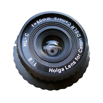 2020 NAUJAS Holga HL-C-60 mm f/8.0 Objektyvas Canon VEIDRODINIAI SLR Fotoaparatas Black Dalys Kameros Priedų