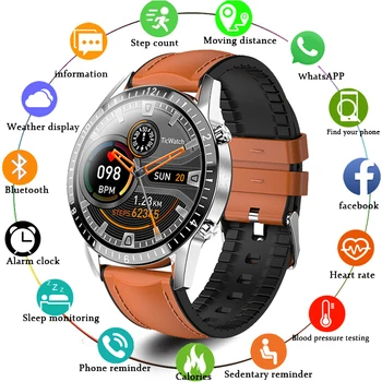 2020 Naujas LIGE Smart Watch Vyrų Fitneso Tracker Vyrų Nešiojami Prietaisai IP68 Smartwatch Širdies ritmo Laikrodis Vyrams, Protingas Žiūrėti
