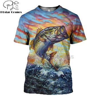 2020 Naujas Mados Vyrai hoodies 3D Print t shirt Naujas karpis Mados Gyvūnų Žvejybos Meno marškinėliai tees šortai rankovėmis Unisex Drabužiai -3