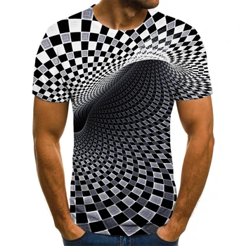 2020 naujas mados vyriški trumparankoviai 3D spausdinimo vasara O-kaklo atsitiktinis mados top marškinėliai