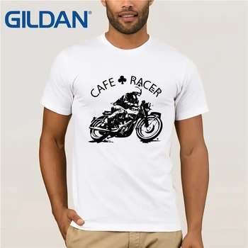 2020 Naujas Mens T Marškinėliai T-shirt TB0116 Cafe Racer Spausdinimo Raundo Kaklo Vyras