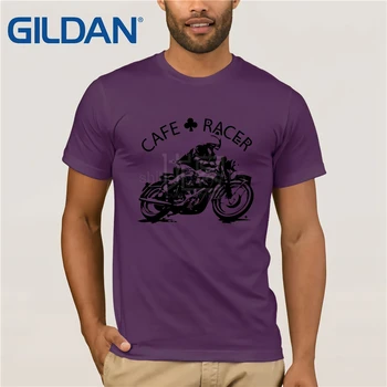 2020 Naujas Mens T Marškinėliai T-shirt TB0116 Cafe Racer Spausdinimo Raundo Kaklo Vyras