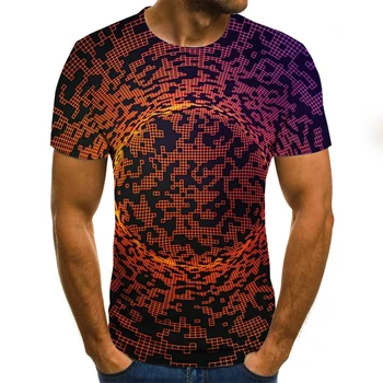 2020 naujas modelis, vyriški T-shirt vasaros mados trumparankoviai 3D apvalios kaklo viršuje retro marškinėliai streetwear negabaritinių vyriški T-shirt