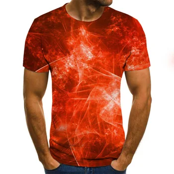 2020 naujas modelis, vyriški T-shirt vasaros mados trumparankoviai 3D apvalios kaklo viršuje retro marškinėliai streetwear negabaritinių vyriški T-shirt