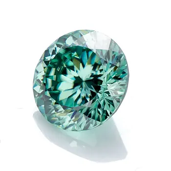 2020 Naujas produktas karšto pardavimo ŽALIA 100 aspektų supjaustyti 5mm sintetinių moissanite žiedai, deimantų Серьги кольцо браслет кольца браслеты