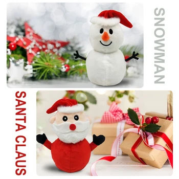 2020 Naujas Sniego, Kalėdų Senelio Lėlės Grįžtamasis Pliušinis Žaislas Dvipusis Apversti Gimtadienio Dovana Vaikams Mergaitėms Lėlės Dekoro Kalėdų Dovanos