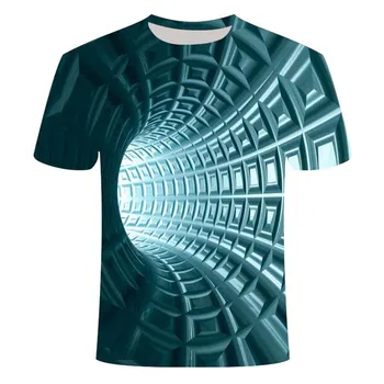 2020 nauji vyriški laisvalaikio kvėpuojantis 3D spausdinimo T-shirt, vasaros vyriški laisvalaikio marškinėliai top marškinėliai