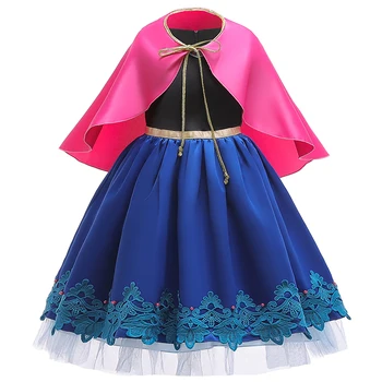 2020 Naujus Vaikams nuo 3-12Y Helovinas Princesė Dress Baby Girl Cospaly Kalėdų Šalis Suknelės Bamblys Mergaičių Vaikai Rudenį Kostiumas