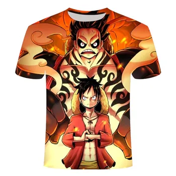 2020 naujų Anime Marškinėlius Vasaros Vyrų ir moterų Juokinga Spausdinti Vienas Gabalas 3d T-shirt Vyrai Hip-hop Streetwear O-Neck T Marškinėliai topai&Tees