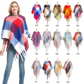 2020 naujų dizainerių moterų žiemos pledas poncho aikštėje pashmina bandana kašmyras tirštėti antklodė megzti šiltas, minkštas, kaklaskares ir antklodės