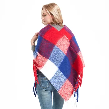 2020 naujų dizainerių moterų žiemos pledas poncho aikštėje pashmina bandana kašmyras tirštėti antklodė megzti šiltas, minkštas, kaklaskares ir antklodės