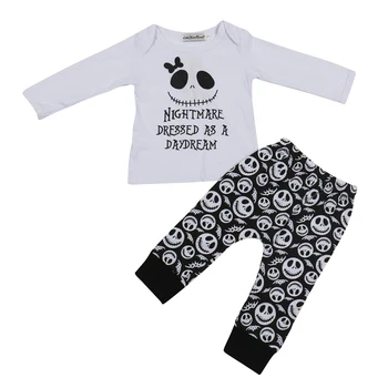 2020 Naujų Rudens baby girl drabužiai medvilnės ilgomis rankovėmis Piratų stiliaus marškinėliai+kelnės 2 vnt naujagimių bamblys baby girl drabužių rinkinys