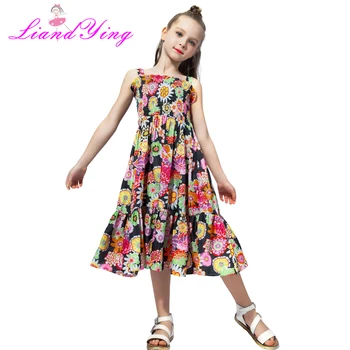 2020 Prekės Bohemijos Vaikų Suknelė Mergaitėms Vasaros Gėlių Šalis Suknelės Vaikiška Apranga Vaikams 7 10 12 Metų Mergaitėms Suknelė Kūdikių