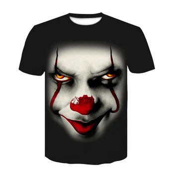 2020 Savižudžių Būrys 3d Atspausdintas Marškinėlius Vasaros Klounas O-Neck T Shirt Joker Atsitiktinis Trumpas rankovėmis Hip-Hop HAHA Marškinėliai Topai