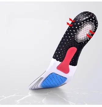 2020 Sportas Veikia Silikono Gelio Vidpadžiai Vyras Moteris batai vienintelis ortopedinis padas Masažuoklis Smūgio Absorbcijos arka parama