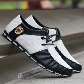 2020 Sporto vairavimo batai vyriški butas neslidus laisvalaikio bateliai italijos butas batai 2019 korėjos versija vyrų žirnių minkšti bateliai