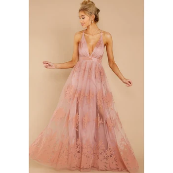 2020 suknelė Moteriški Vakariniai Šalies vasaros kietas elegantiška suknelė Oficialų Šifono Rankovių Prom Ilga suknelė