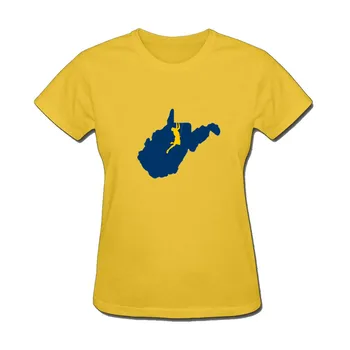 2020 Vakarų Virdžinija Laipiojimo Roko Garbėtroška Atspausdintas Trumpas Rankovės Moterų Medvilnės T shirts Harajuku Vasarą Moteris Marškinėlius Viršūnes Drabužiai