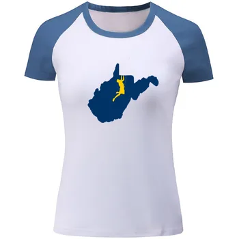 2020 Vakarų Virdžinija Laipiojimo Roko Garbėtroška Atspausdintas Trumpas Rankovės Moterų Medvilnės T shirts Harajuku Vasarą Moteris Marškinėlius Viršūnes Drabužiai