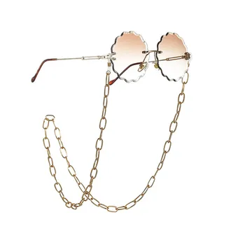 2020 Vintage akiniai nuo saulės Grandinės laikiklis Moterų Mados Saulės akiniai kaklo Grandinės Vyrai Metalo akiniai dirželis Landyard