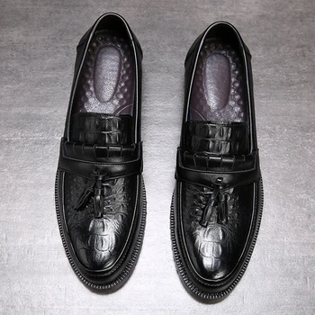 2020 Vyrai, Suknelė, batai oficialų batai vyriški Rankų darbo verslo batus vestuvių Odos Vyrai Oxfords batai